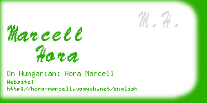 marcell hora business card